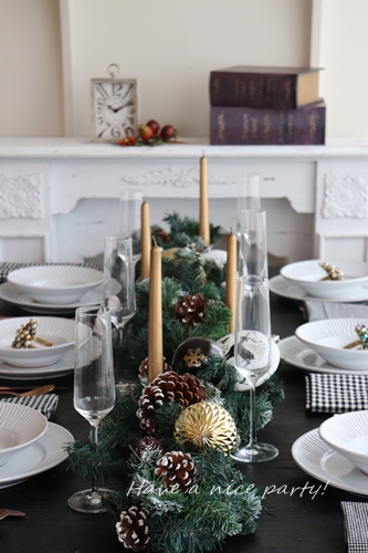 クリスマス　テーブルコーディネートのサムネイル画像