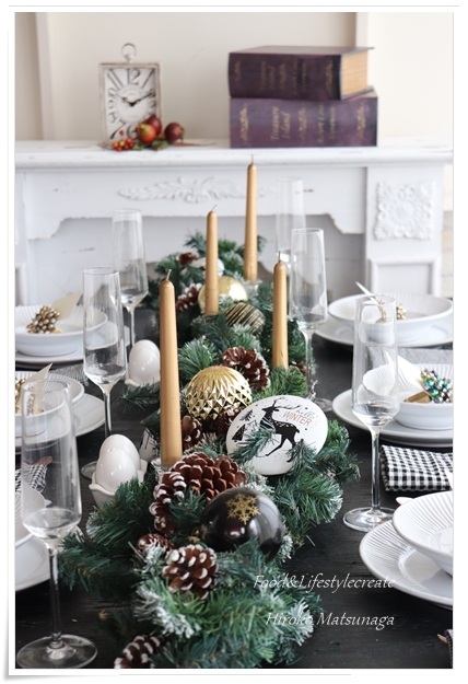 クリスマスのテーブルコーディネート手順のサムネイル画像